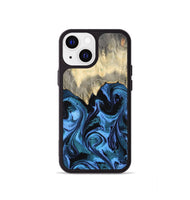iPhone 13 mini Wood Phone Case - Glenda (Blue, 801410)
