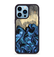 iPhone 14 Pro Max Wood Phone Case - Glenda (Blue, 801410)