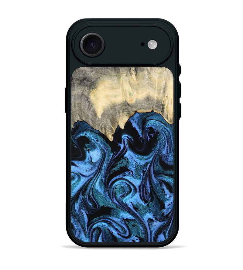 iPhone 17 Air Wood Phone Case - Glenda (Blue, 801410)