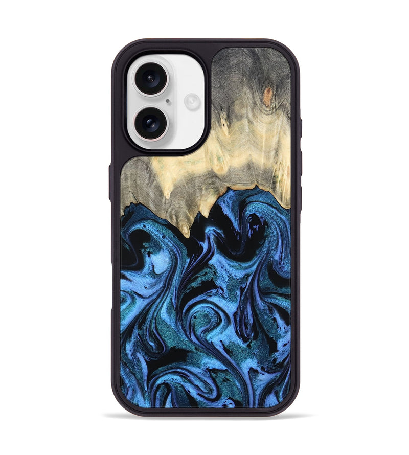 iPhone 17 Wood Phone Case - Glenda (Blue, 801410)