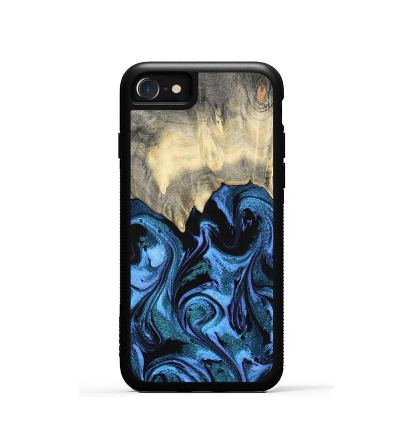 iPhone SE Wood Phone Case - Glenda (Blue, 801410)