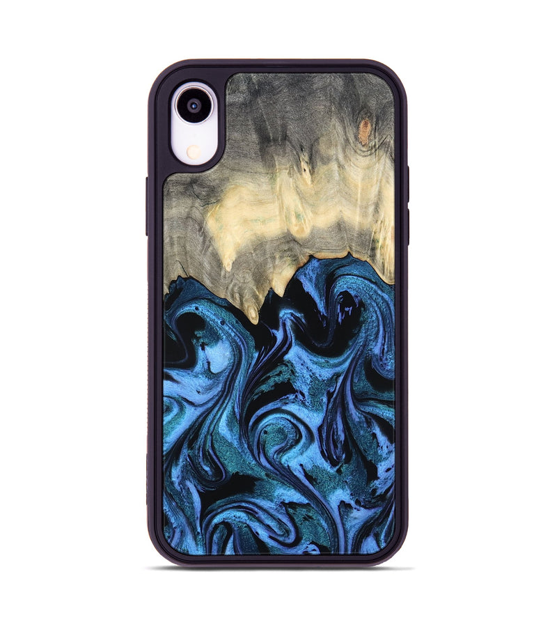 iPhone Xr Wood Phone Case - Glenda (Blue, 801410)
