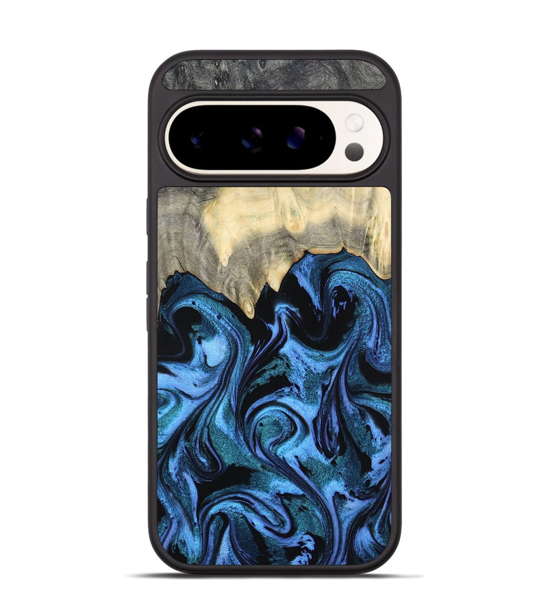 Pixel 9 Wood Phone Case - Glenda (Blue, 801410)