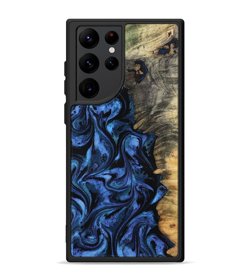 Galaxy S22 Ultra Wood Phone Case - Oliver (Blue, 801412)