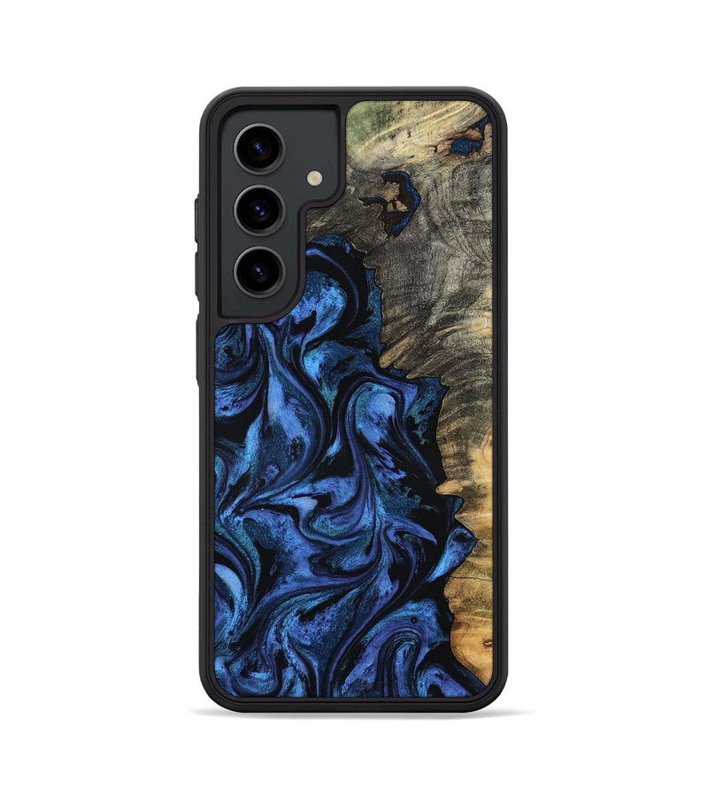 Galaxy S24 Wood Phone Case - Oliver (Blue, 801412)