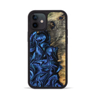 iPhone 12 Wood Phone Case - Oliver (Blue, 801412)