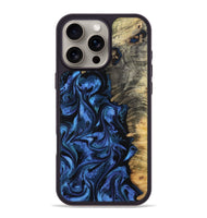 iPhone 16 Pro Max Wood Phone Case - Oliver (Blue, 801412)
