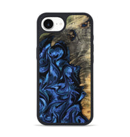 iPhone 16e Wood Phone Case - Oliver (Blue, 801412)