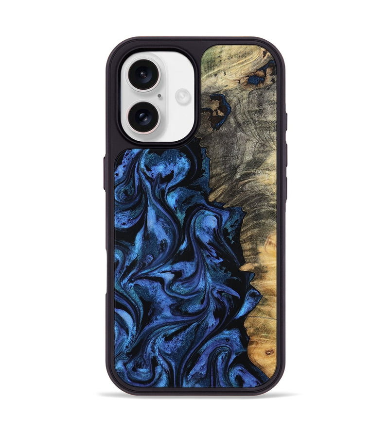 iPhone 17 Wood Phone Case - Oliver (Blue, 801412)