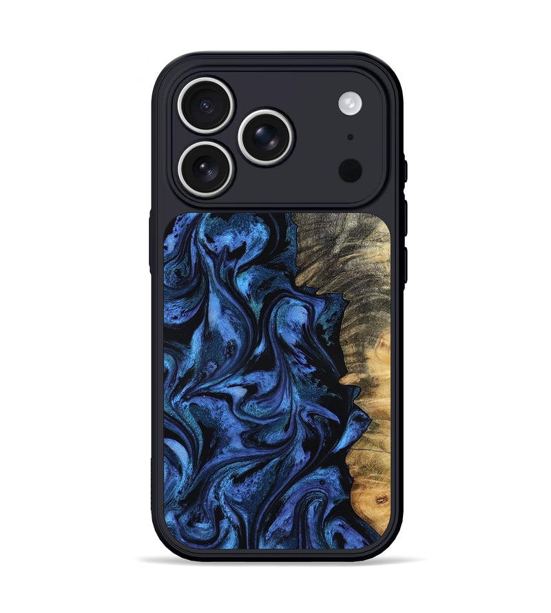 iPhone 17 Pro Wood Phone Case - Oliver (Blue, 801412)