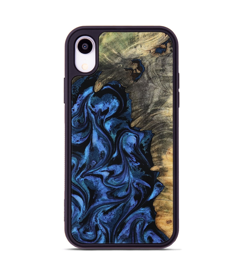 iPhone Xr Wood Phone Case - Oliver (Blue, 801412)