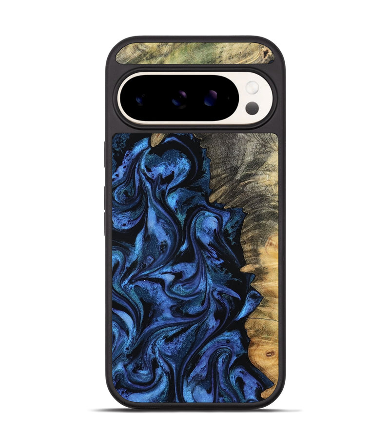 Pixel 9 Wood Phone Case - Oliver (Blue, 801412)