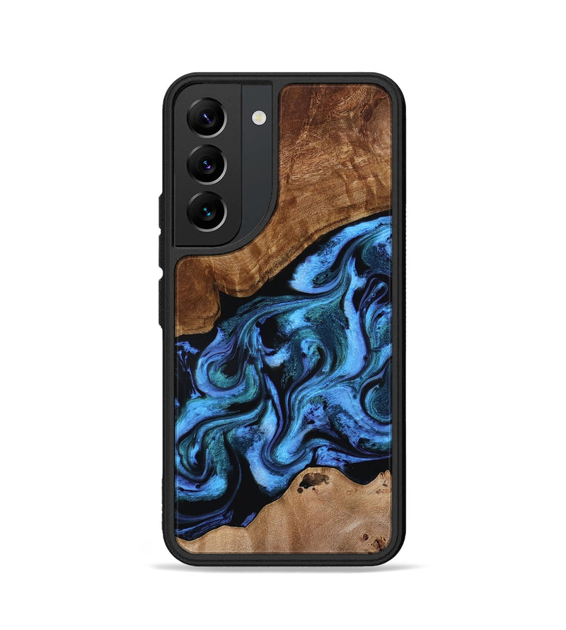 Galaxy S22 Wood Phone Case - Maximus (Blue, 801413)
