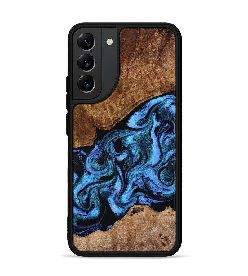 Galaxy S22 Plus Wood Phone Case - Maximus (Blue, 801413)