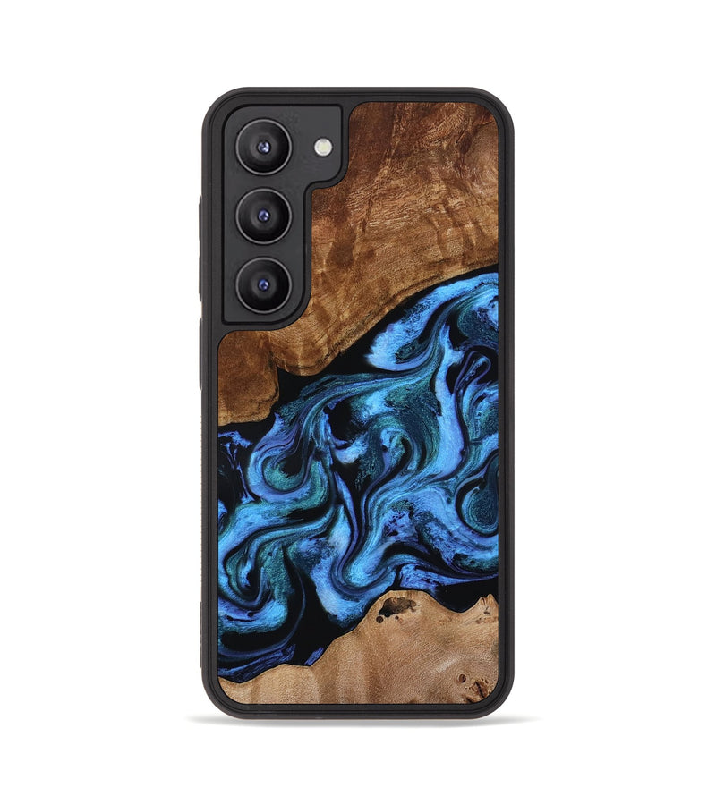 Galaxy S23 Wood Phone Case - Maximus (Blue, 801413)