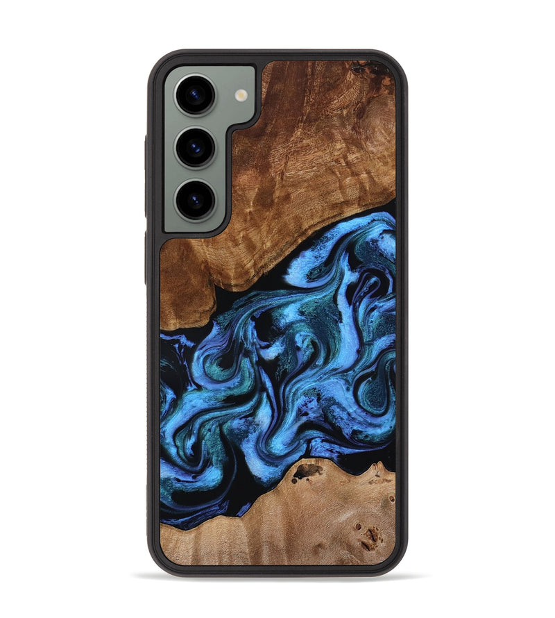 Galaxy S23 Plus Wood Phone Case - Maximus (Blue, 801413)