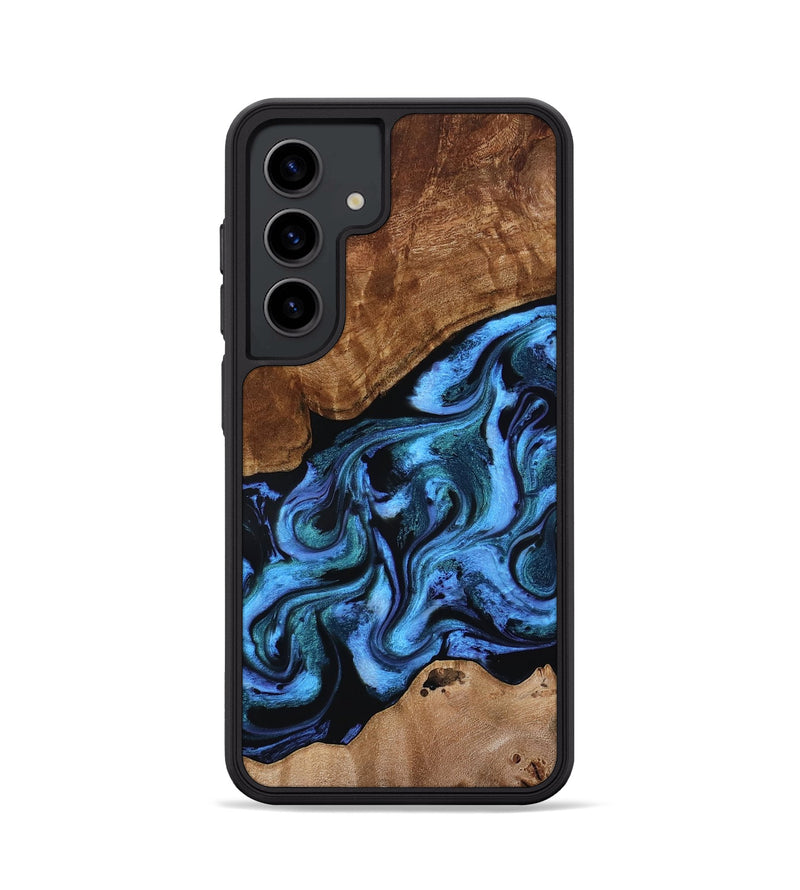 Galaxy S24 Wood Phone Case - Maximus (Blue, 801413)