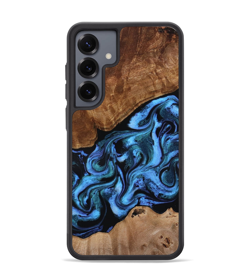 Galaxy S25 Plus Wood Phone Case - Maximus (Blue, 801413)