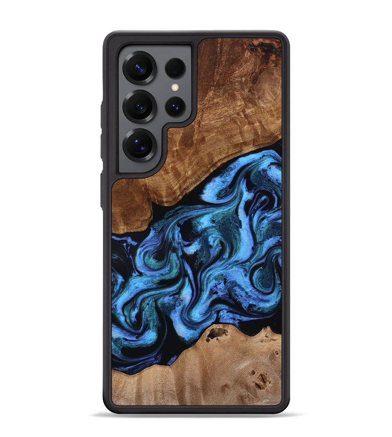 Galaxy S25 Ultra Wood Phone Case - Maximus (Blue, 801413)