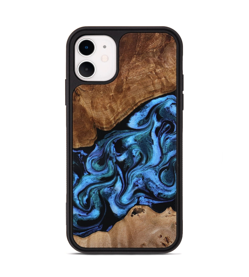 iPhone 11 Wood Phone Case - Maximus (Blue, 801413)