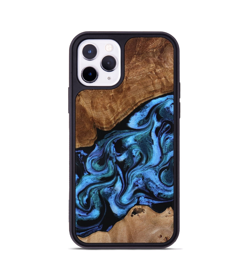 iPhone 11 Pro Wood Phone Case - Maximus (Blue, 801413)