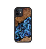 iPhone 12 mini Wood Phone Case - Maximus (Blue, 801413)