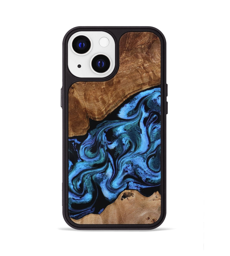 iPhone 13 Wood Phone Case - Maximus (Blue, 801413)
