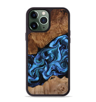 iPhone 13 Pro Max Wood Phone Case - Maximus (Blue, 801413)