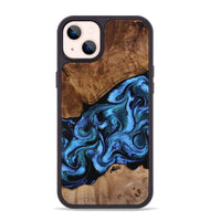 iPhone 14 Plus Wood Phone Case - Maximus (Blue, 801413)