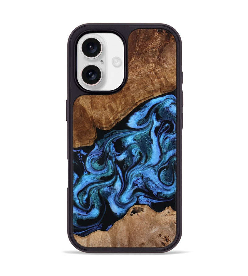 iPhone 17 Wood Phone Case - Maximus (Blue, 801413)