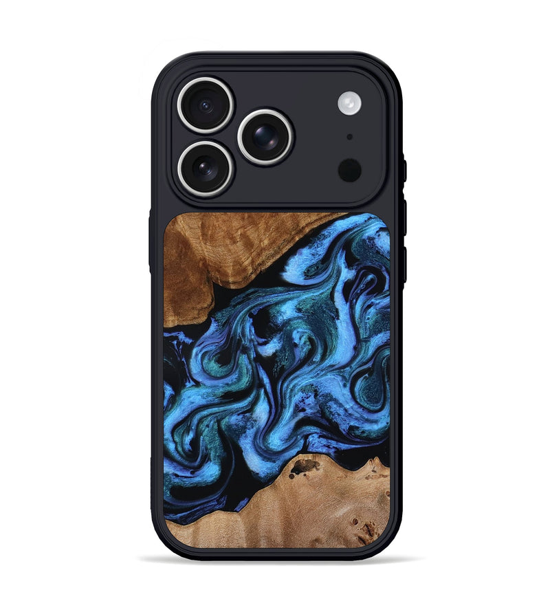 iPhone 17 Pro Wood Phone Case - Maximus (Blue, 801413)