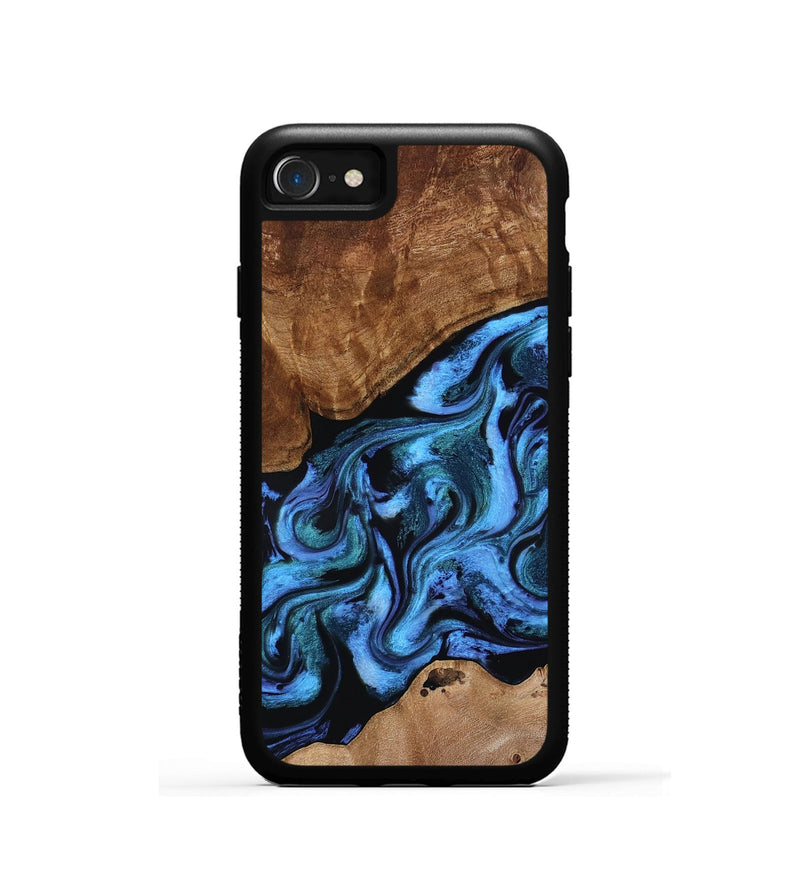 iPhone SE Wood Phone Case - Maximus (Blue, 801413)