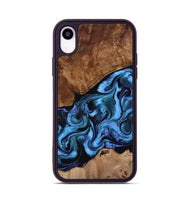 iPhone Xr Wood Phone Case - Maximus (Blue, 801413)