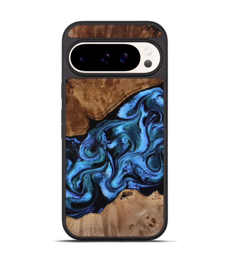Pixel 9 Pro Wood Phone Case - Maximus (Blue, 801413)