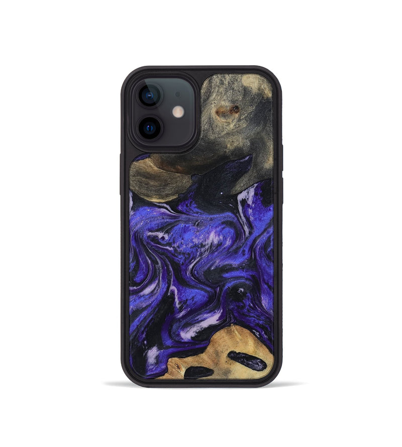iPhone 12 mini Wood Phone Case - Ireland (Purple, 801415)