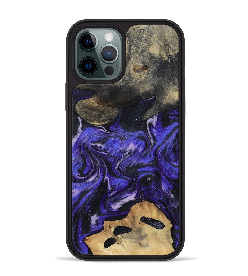 iPhone 12 Pro Max Wood Phone Case - Ireland (Purple, 801415)
