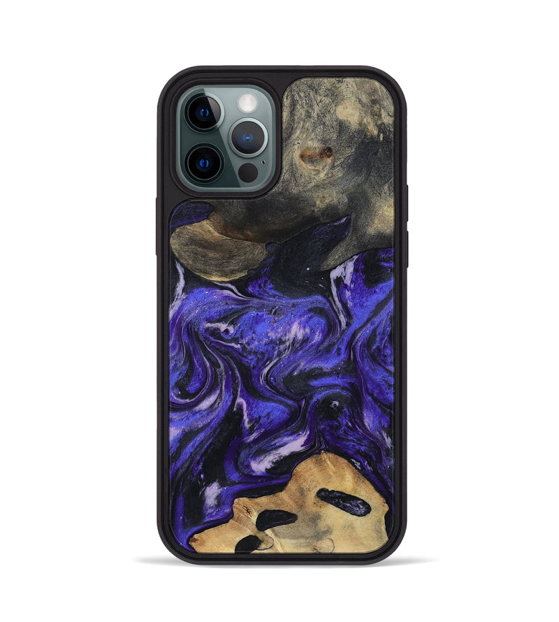 iPhone 12 Pro Wood Phone Case - Ireland (Purple, 801415)