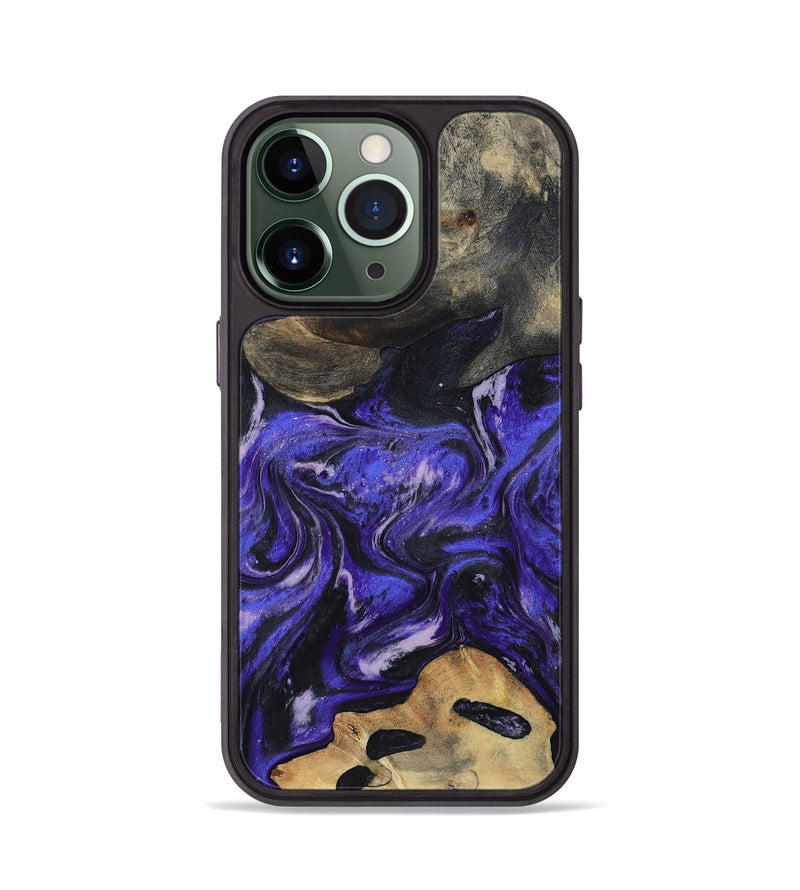 iPhone 13 Pro Wood Phone Case - Ireland (Purple, 801415)