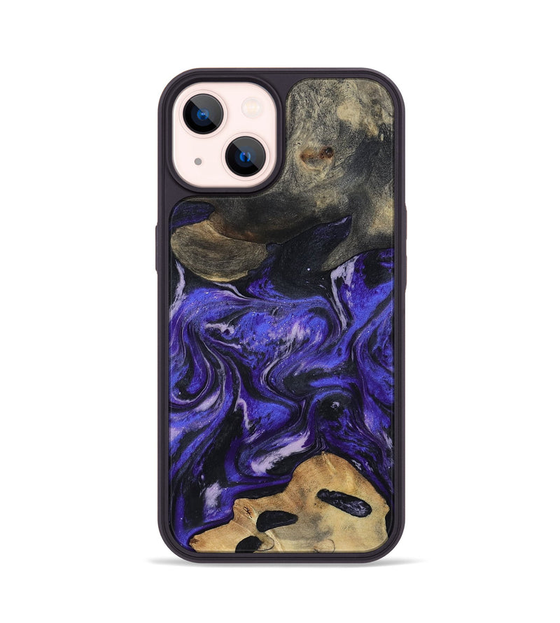 iPhone 14 Wood Phone Case - Ireland (Purple, 801415)