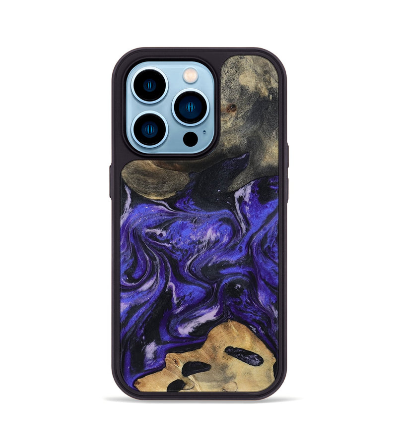 iPhone 14 Pro Wood Phone Case - Ireland (Purple, 801415)