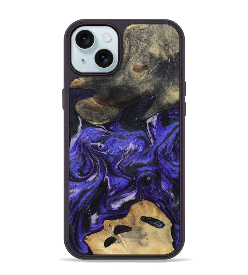 iPhone 15 Plus Wood Phone Case - Ireland (Purple, 801415)