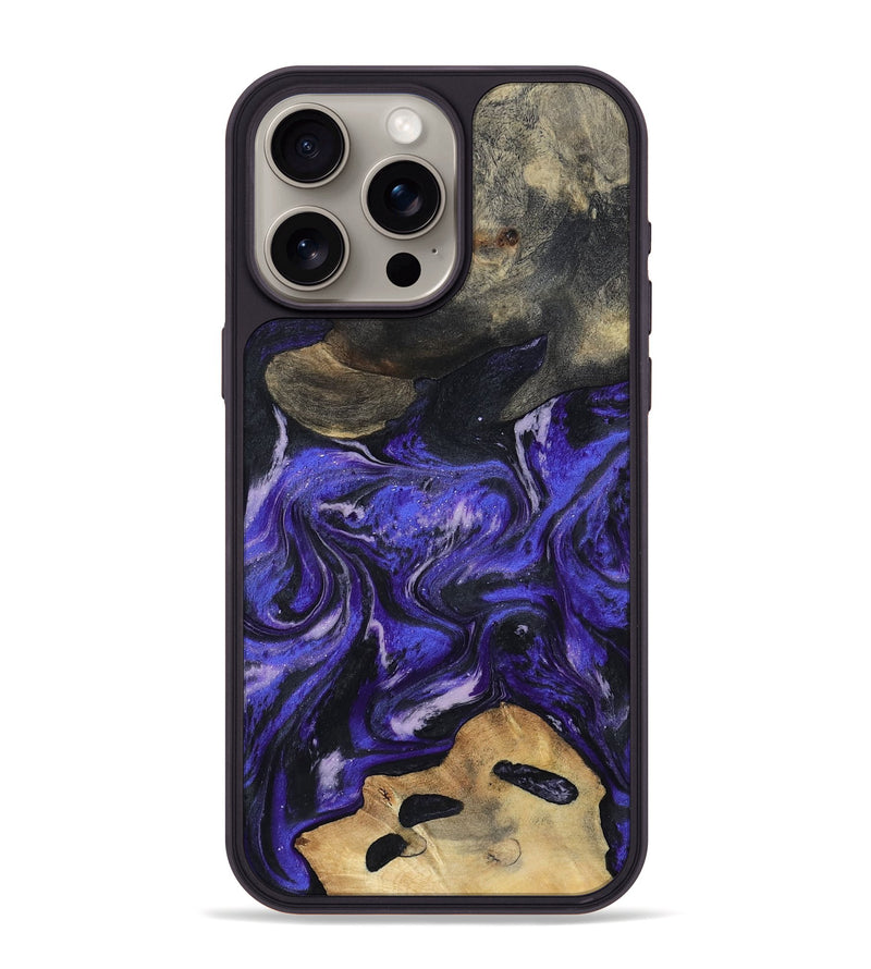 iPhone 15 Pro Max Wood Phone Case - Ireland (Purple, 801415)