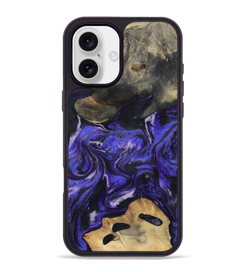 iPhone 16 Plus Wood Phone Case - Ireland (Purple, 801415)