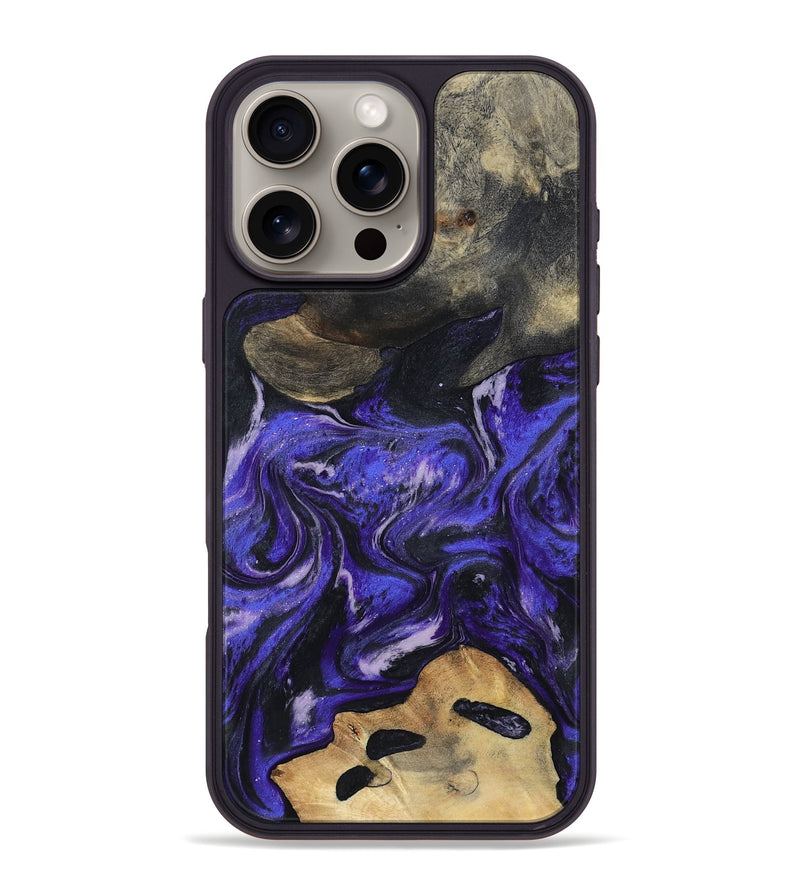 iPhone 16 Pro Max Wood Phone Case - Ireland (Purple, 801415)