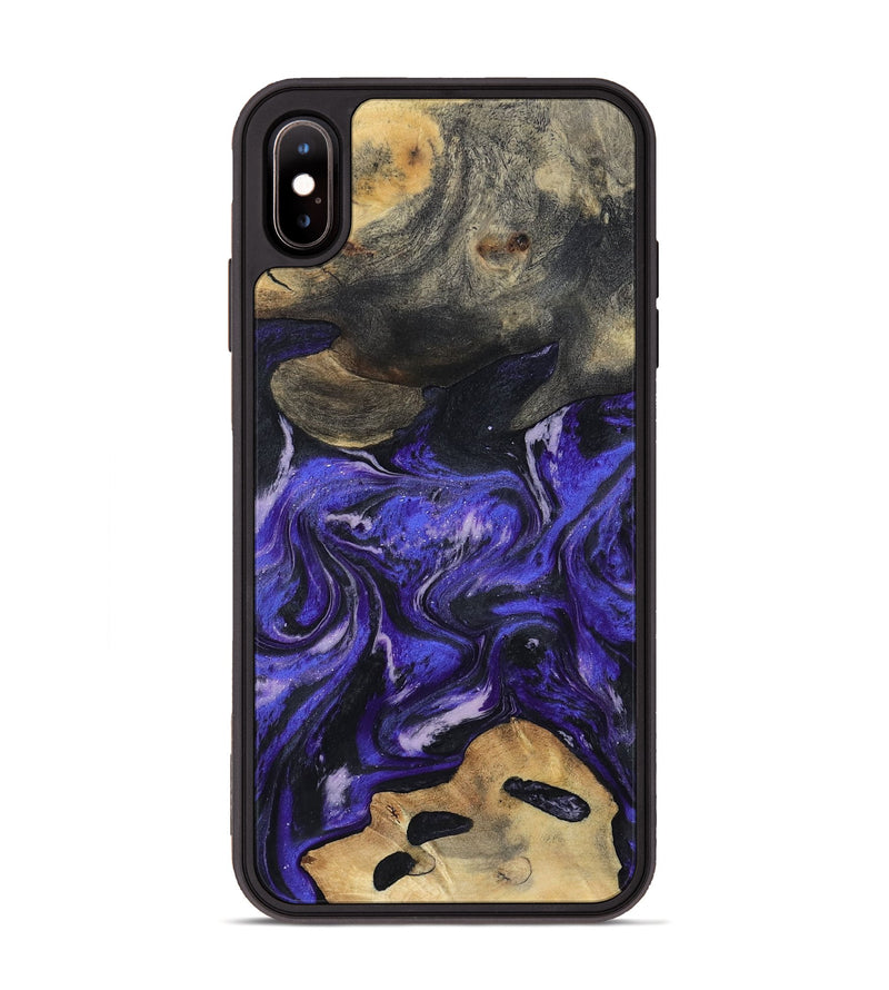 iPhone Xs Max Wood Phone Case - Ireland (Purple, 801415)