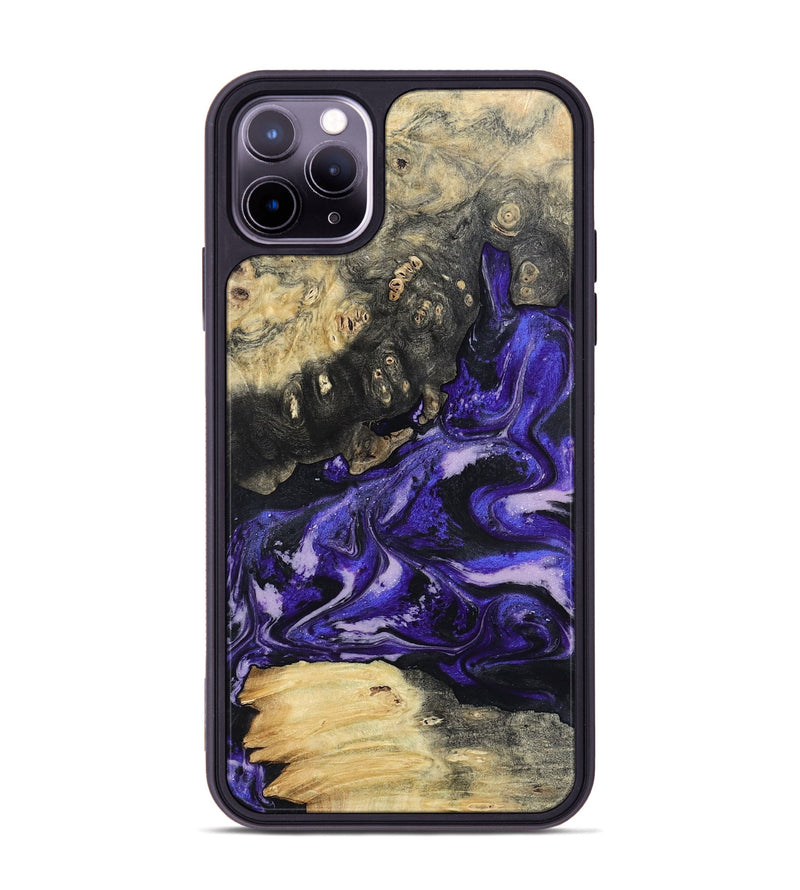 iPhone 11 Pro Max Wood Phone Case - Nya (Purple, 801416)