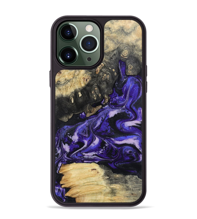iPhone 13 Pro Max Wood Phone Case - Nya (Purple, 801416)