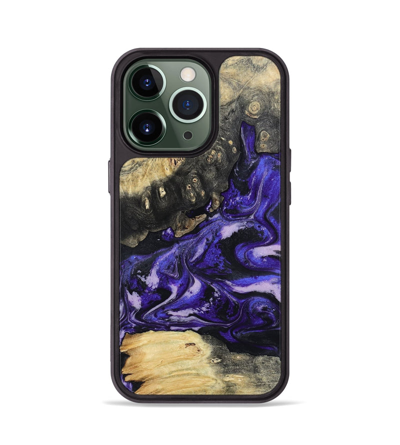 iPhone 13 Pro Wood Phone Case - Nya (Purple, 801416)