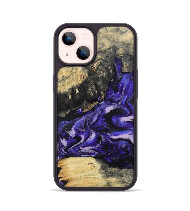 iPhone 14 Wood Phone Case - Nya (Purple, 801416)