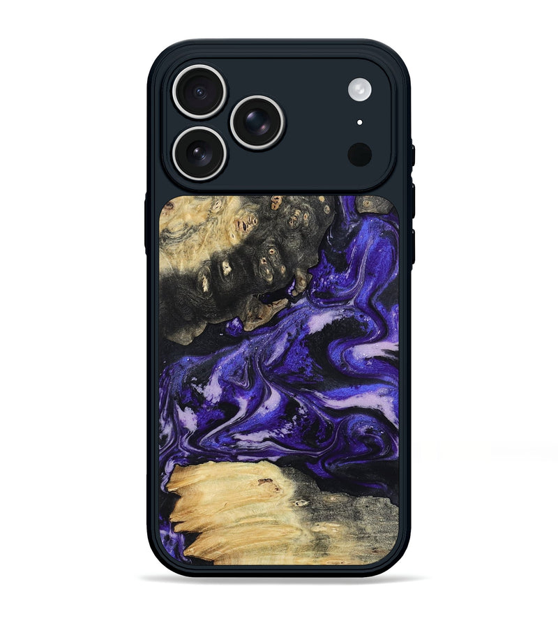 iPhone 17 Pro Max Wood Phone Case - Nya (Purple, 801416)